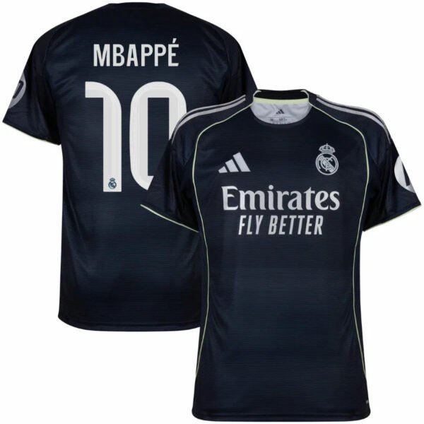 Real Madrid Away Mbapp茅 10 Home Fan Jersey 2025/26