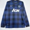 2013-14 Manchester United Away Black Player Version Match Jersey