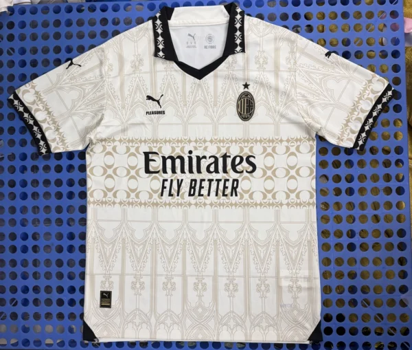 2023-24 AC Milan Yellow Collab Edition – Heat Pressed Jersey 2023/24