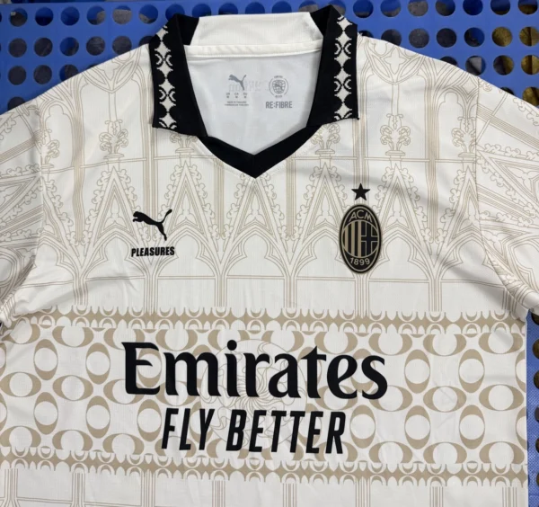 2023-24 AC Milan Yellow Collab Edition – Heat Pressed Jersey 2023/24