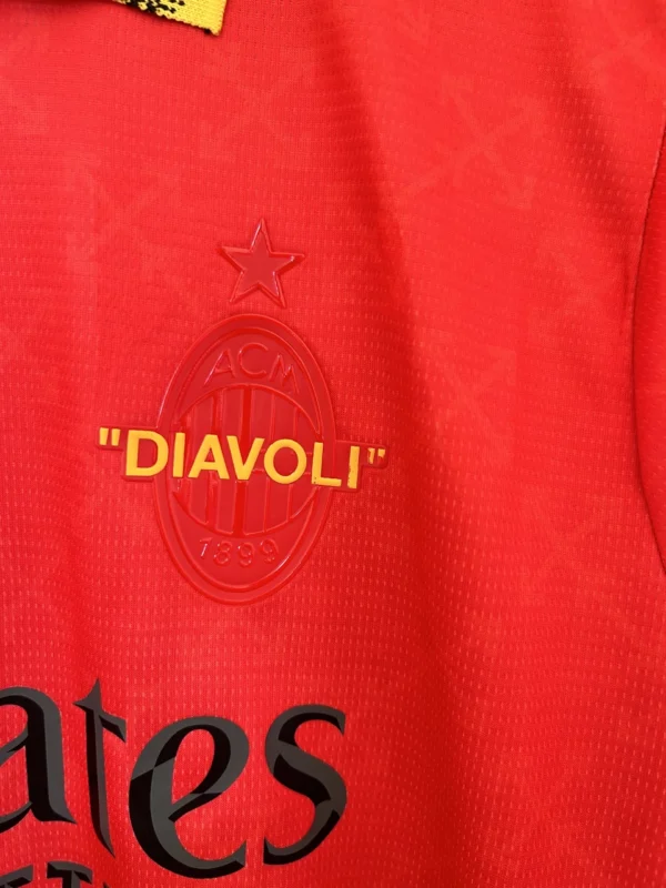 2024-25 AC Milan Fourth Red Jersey: Weekend League Football Kit