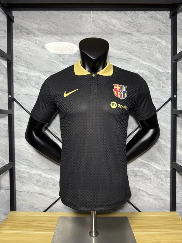 2025-26 Barcelona Black Commemorative Polyester Moisture-Wicking Jersey
