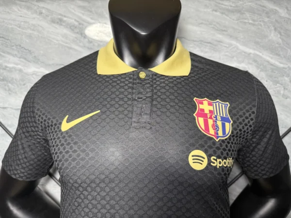 2025-26 Barcelona Black Commemorative Polyester Moisture-Wicking Jersey