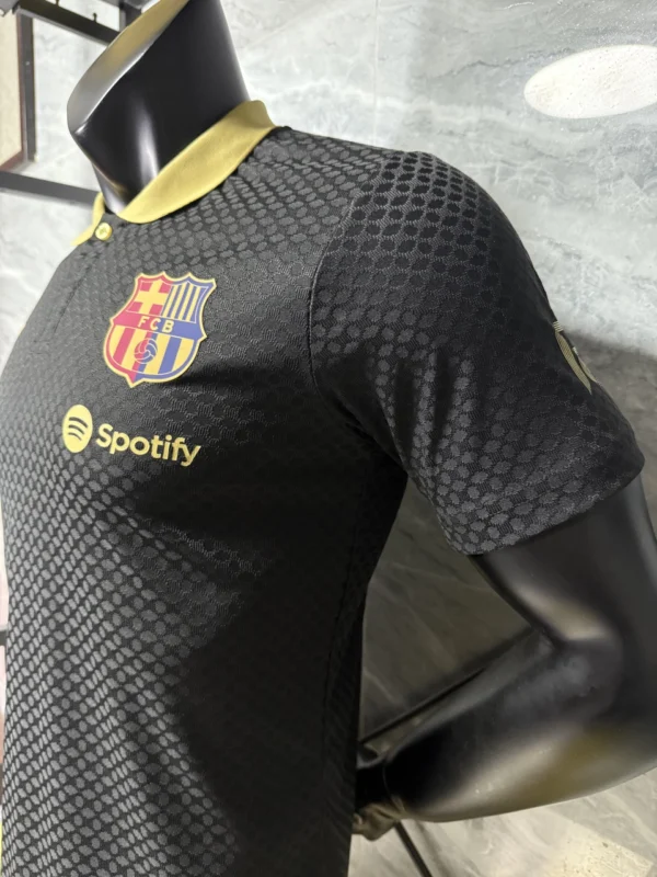 2025-26 Barcelona Black Commemorative Polyester Moisture-Wicking Jersey