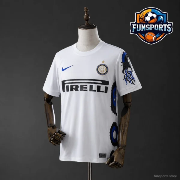 2010-11 Inter Milan Away White Jersey – 180gsm Football Jersey