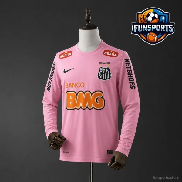 Santos 2012-13 Long Sleeve Pink Matchday Fan Jersey – AAA Grade