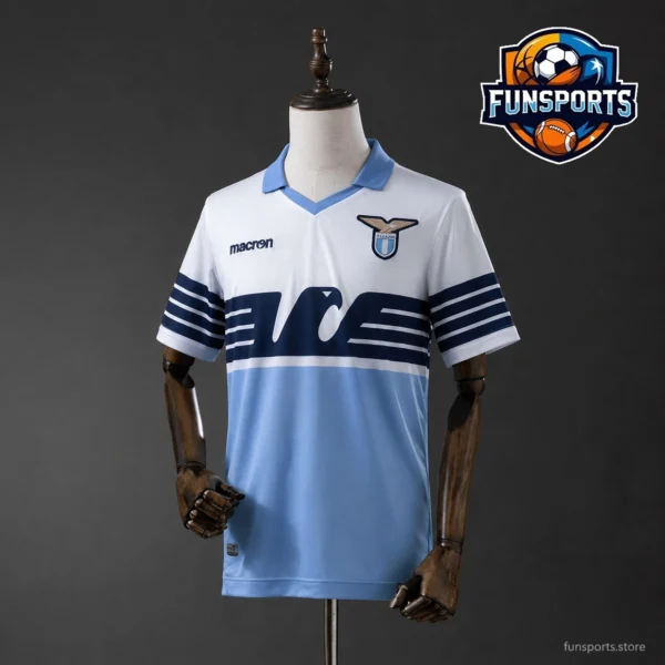 2014-15 Lazio Home Polyester Moisture-Wicking Jersey - Thai Quality Football Kit