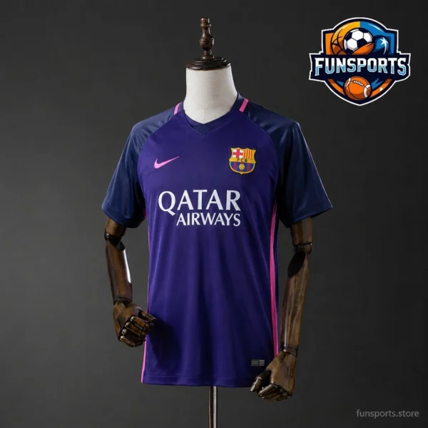2016-17 Barcelona Away Fan Version Football Shirt – Premium Replica