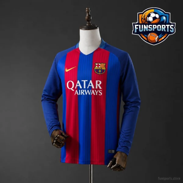 FC Barcelona 2016-17 Home Sublimated Soccer Jersey Fan Edition
