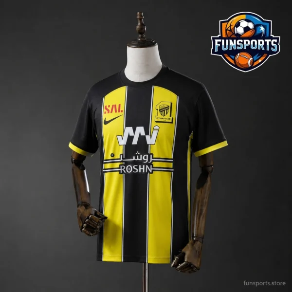 Al-Ittihad 2023-24 Home Shirt – High Quality Replica Football Kit for Fans