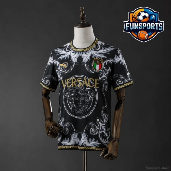 2023-24 Italy Black Jersey – High Quality Replica Football Kit for Fans