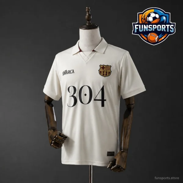 2024-25 Barcelona White Special Edition 1:1 Replica Football Jersey