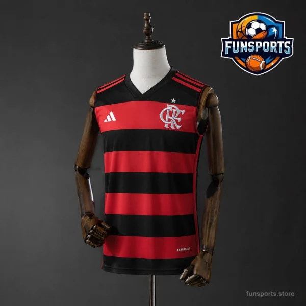 Flamengo 2024-25 Home Sublimated Soccer Jersey for Fans