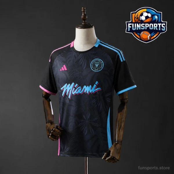 Inter Miami 2024-25 Black Special Edition 180gsm Football Jersey