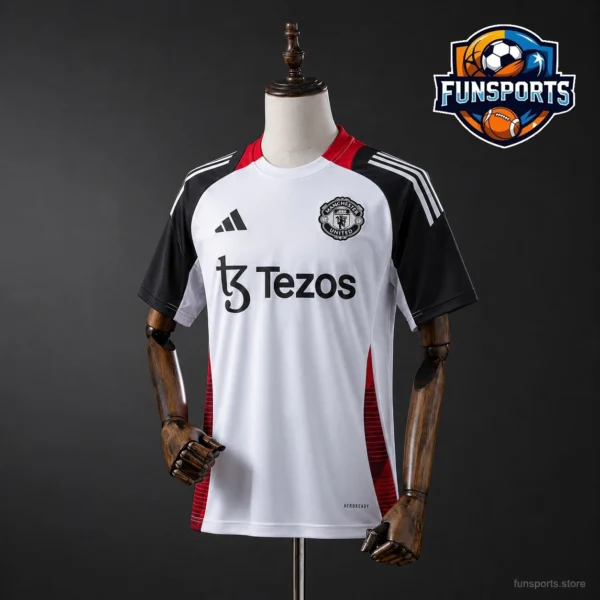 Manchester United 2024-25 White Training 5-a-side Football Jersey