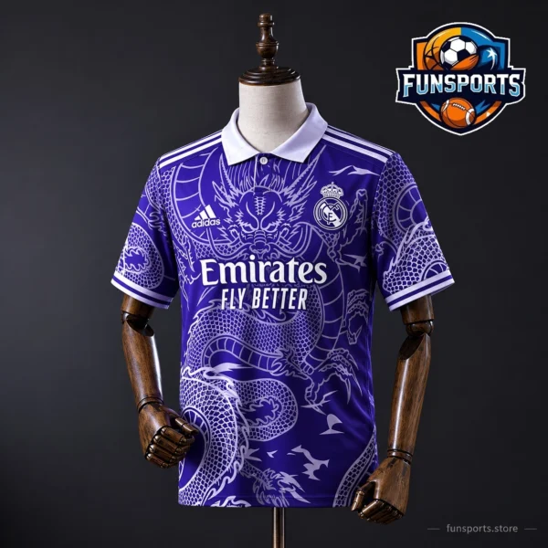 2024-25 Real Madrid Purple Polyester Moisture-Wicking Jersey