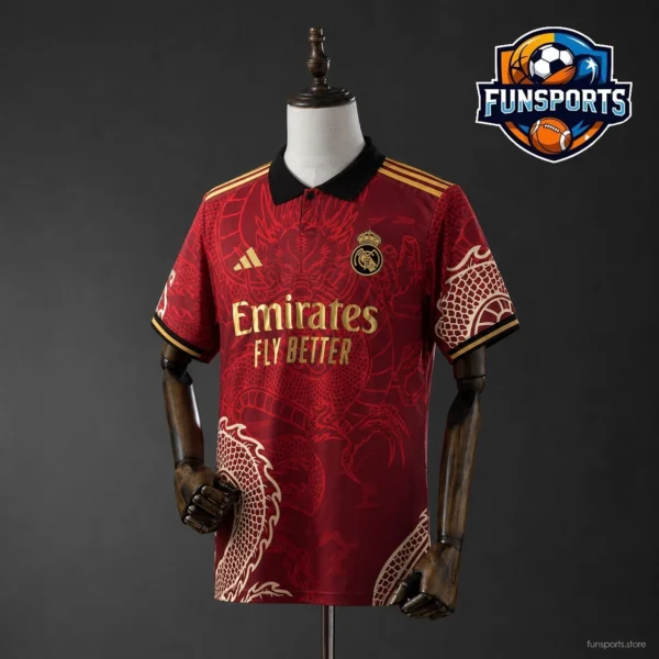 2024-25 Real Madrid Red Jersey – High Quality Replica Football Kit