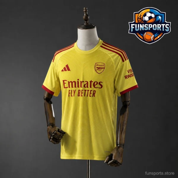 2025-26 Arsenal Goalkeeper Yellow Fan Version Football Shirt