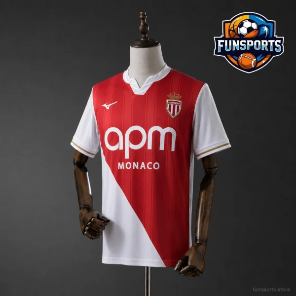 AS Monaco 2025-26 Home Matchday Fan Jersey Premium Replica