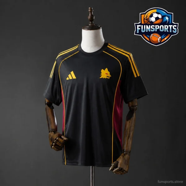 2025-26 AS Roma Black Special Edition Fan Version Football Shirt