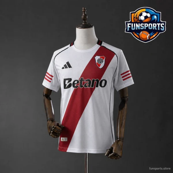 River Plate 2025-26 Home Authentic Jersey | Factory Direct Soccer Jerseys