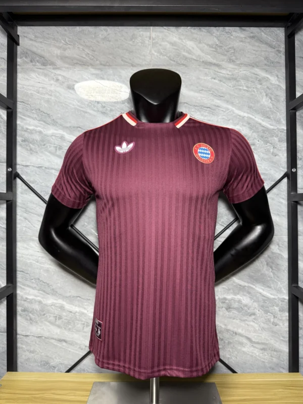 Bayern Munich 2025-26 Red Trefoil Retro Matchday Fan Jersey