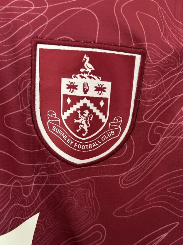 Burnley 2025-26 Home Jersey – Fan-Grade Matchday Jersey – Factory Direct Soccer Jerseys