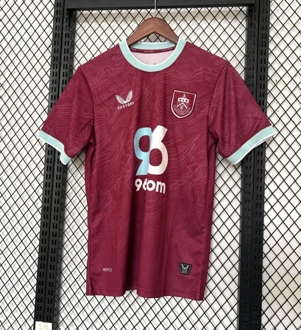 Burnley 2025-26 Home Jersey – Fan-Grade Matchday Jersey – Factory Direct Soccer Jerseys