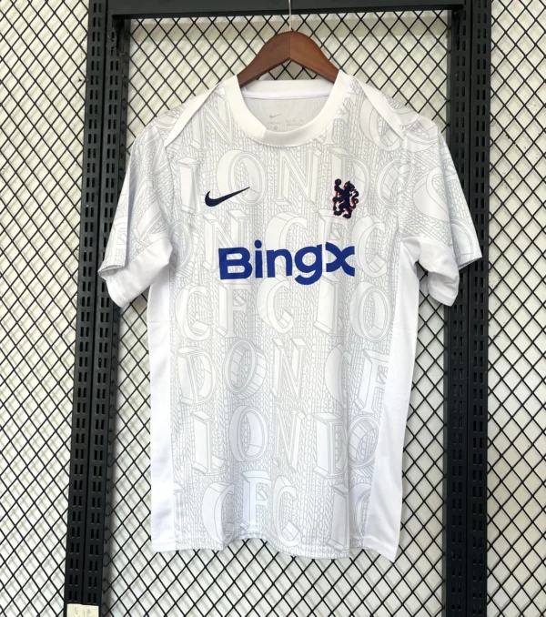 2025-26 Chelsea Training White AAA Grade Replica Jersey for Fans