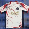 2025-26 PSG Training Red 180gsm Football Jersey Fan Grade