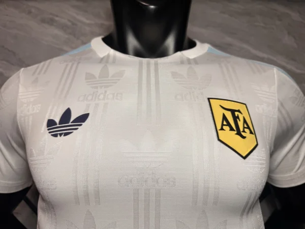 2026 World Cup Argentina White Training Jersey Retro Clover Edition