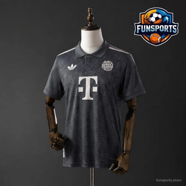 Bayern Munich Grey Retro Edition 2025-26 Heat Pressed Jersey