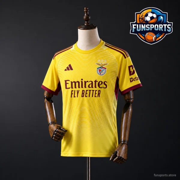Benfica 2025-26 Goalkeeper Yellow Soccer Jersey – Thai Quality Fan Grade