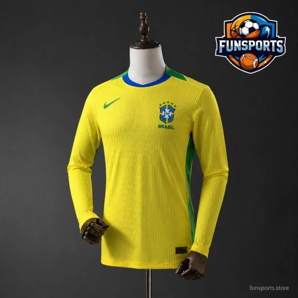 2026 World Cup Brazil Home Jersey – 180gsm Football Jersey