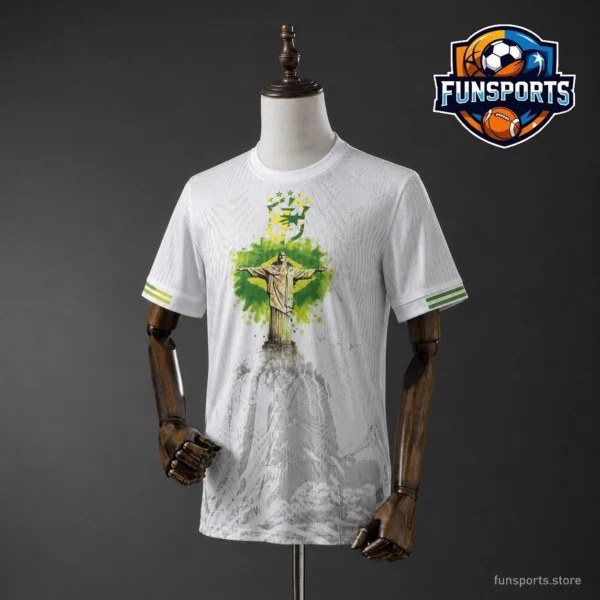 2026 World Cup Brazil White 5-a-side Football Jersey