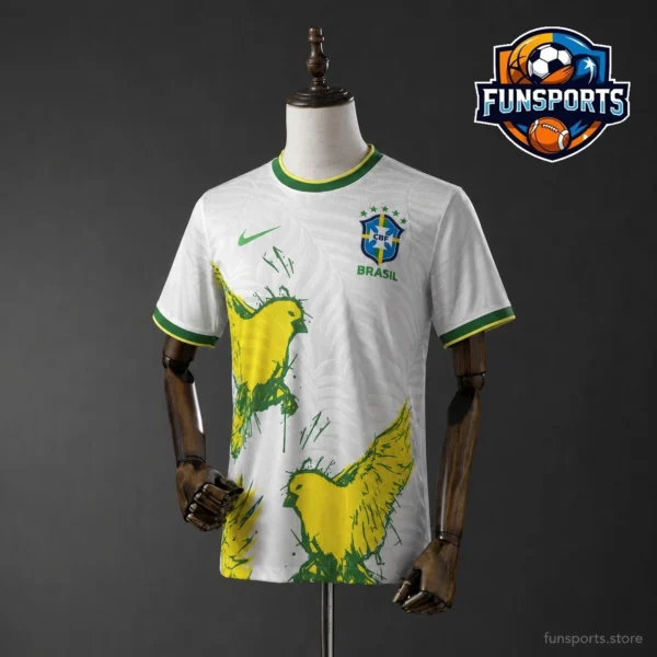 2026 World Cup Brazil White Special Edition 180gsm Football Jersey