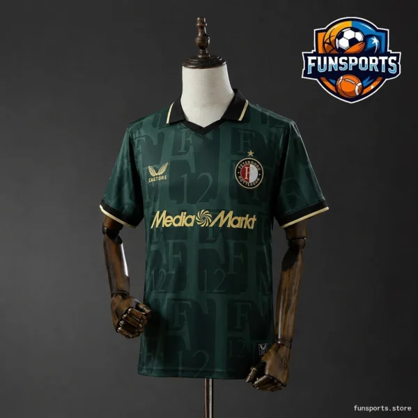2025-26 Feyenoord Fourth Green Jersey – Heat Pressed Jersey 2025-26