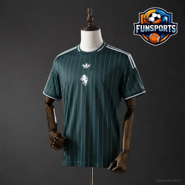 Rock the Pitch in 2025-26 Juventus Green Retro – Factory Direct Soccer Jerseys