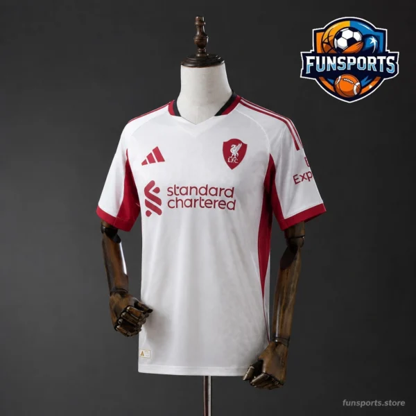 2025-26 Liverpool Away Fan Version Football Shirt – Sublimated Design
