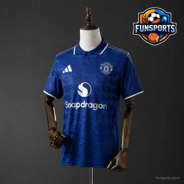 Why the Manchester United Blue 2025-26 Shirt Beats the Rest – Polyester Moisture-Wicking Jersey