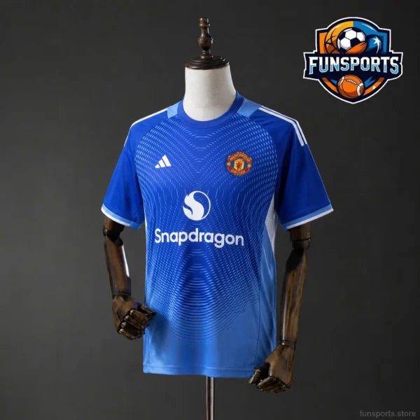 2025-26 Manchester United Goalkeeper Blue Thai Quality Football Kit
