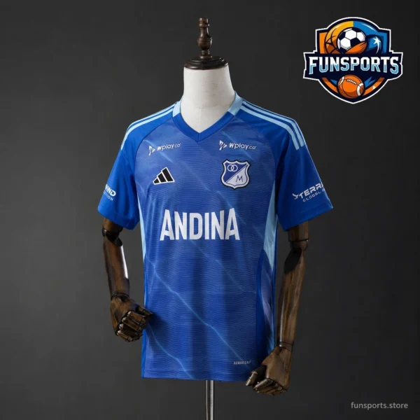 Millonarios 2025-26 Home 180gsm Football Jersey – Fan Grade