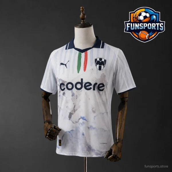2025-26 Monterrey White Sublimated Soccer Jersey – Matchday Fan Kit