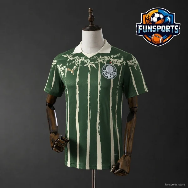 Palmeiras 2025-26 Green Polyester Moisture-Wicking Jersey for Match Day