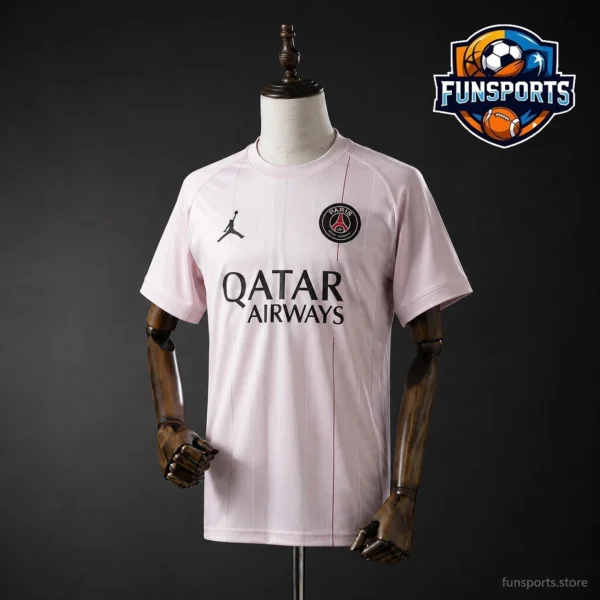 PSG 2025-26 Training Pink: A Bold Fan Statement Sublimated Soccer Jersey