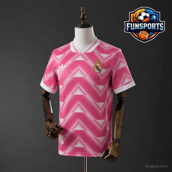 2025 Real Madrid Pink Retro vs Iconic White: Player Version Match Jersey