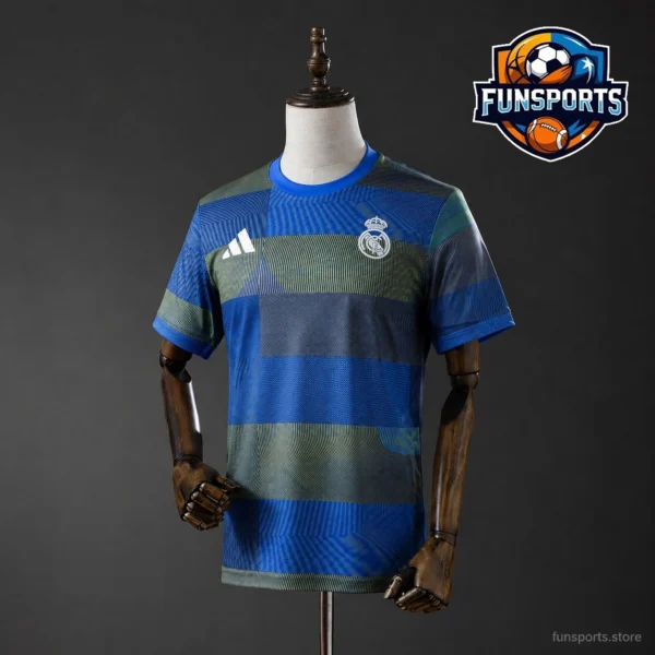 Real Madrid 2025-26 Blue Training Kit – Fan Version Football Shirt