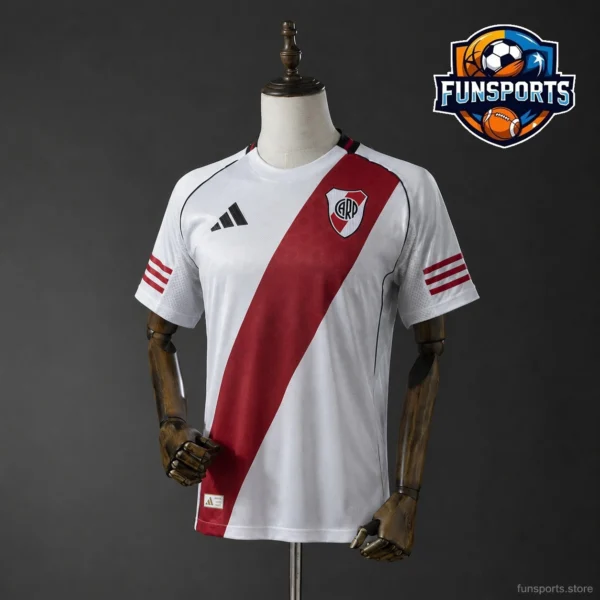 2025-26 River Plate Home Thai Quality Football Kit – Sublimated Soccer Jersey