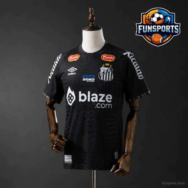 Santos 2025-26 Black Special Edition Player Version Match Jersey