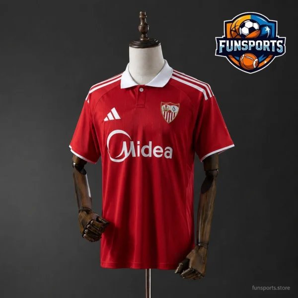 Sevilla 2025-26 Red Training Jersey Replica – Fan Edition
